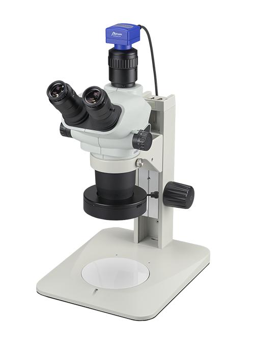 The VX3 Stereo Microscope on Stand, *with Pax-Cam and Schott ring-light, sold separately.