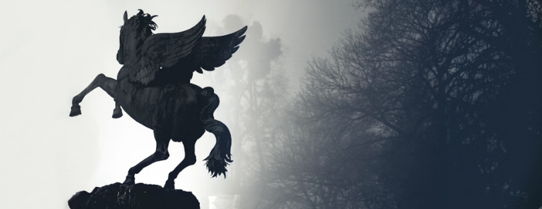 Statue of Pegasus, the flying horse from Greek Mythology