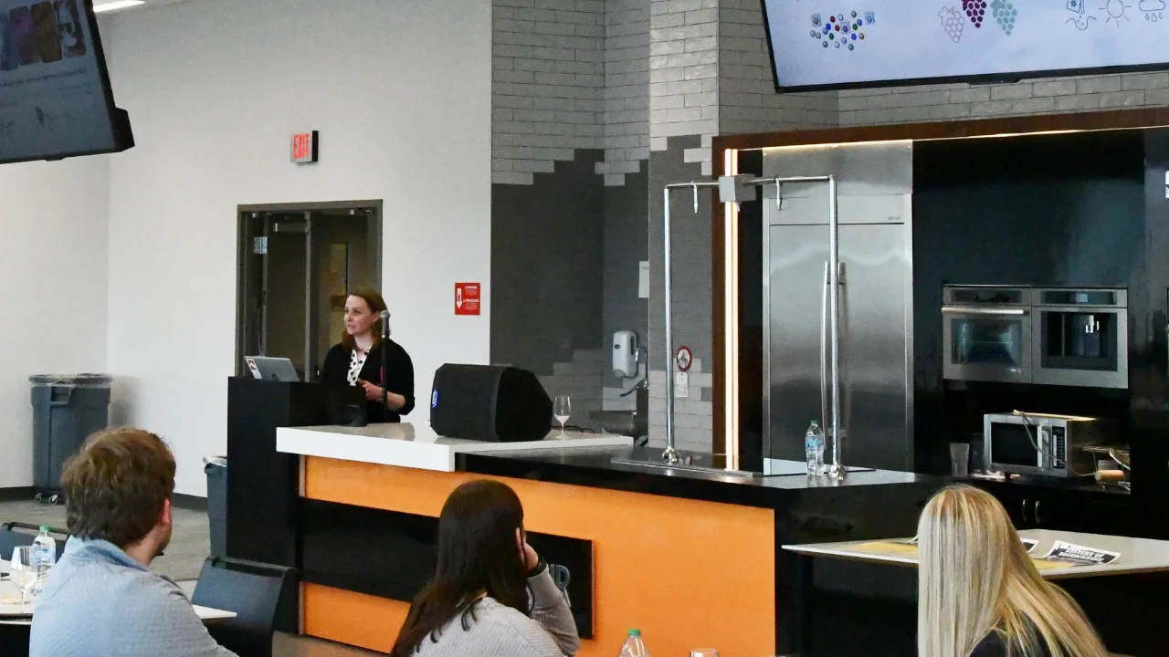 Liz Huston-Fulmer presenting at The Chemistry of Wine