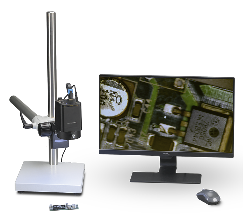 4K Autofocus Microscope and monitor